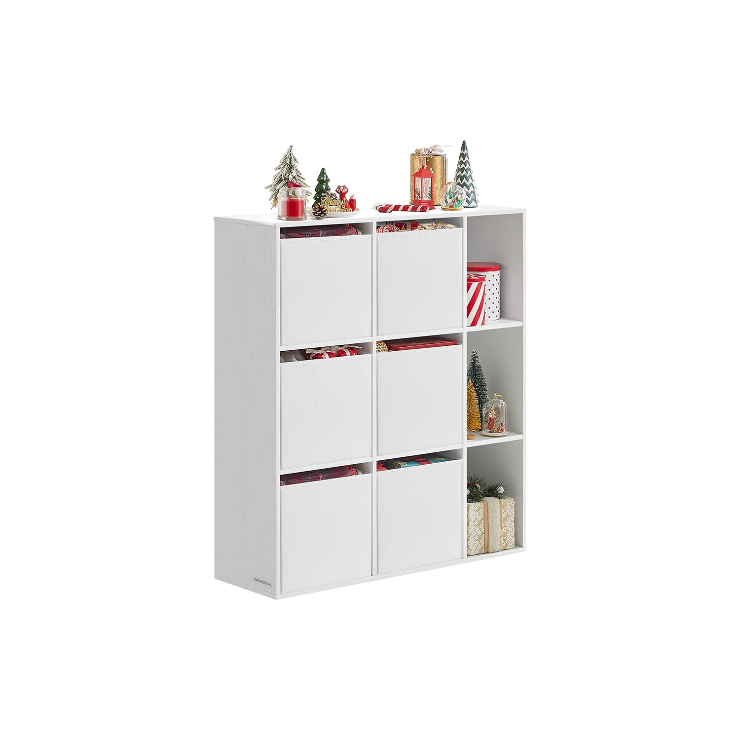 Boekenkast – Gereedschapsloos – Opbergmeubel – Sneeuwwit