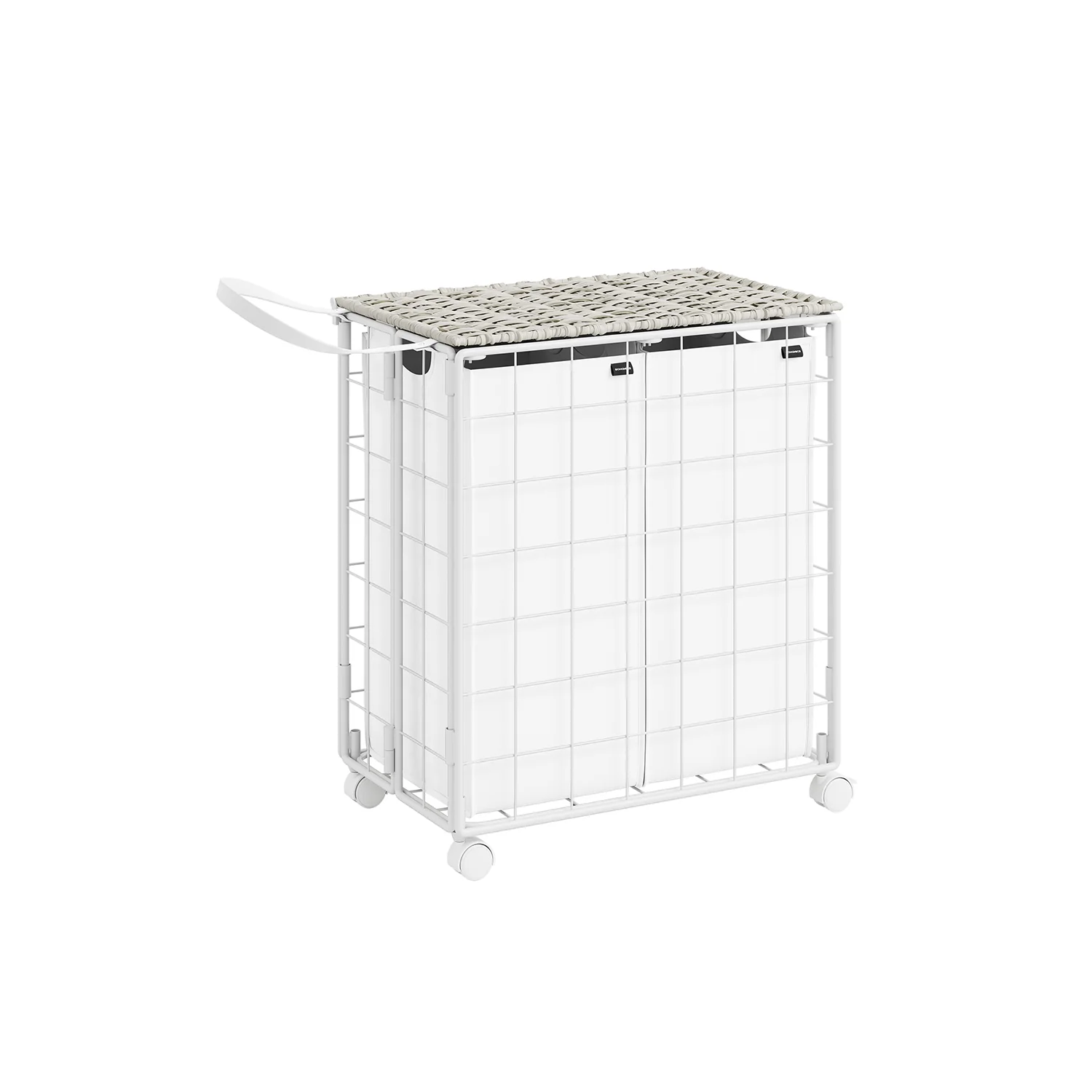 Wasmand – met 2 binnenzakken – wolkwit