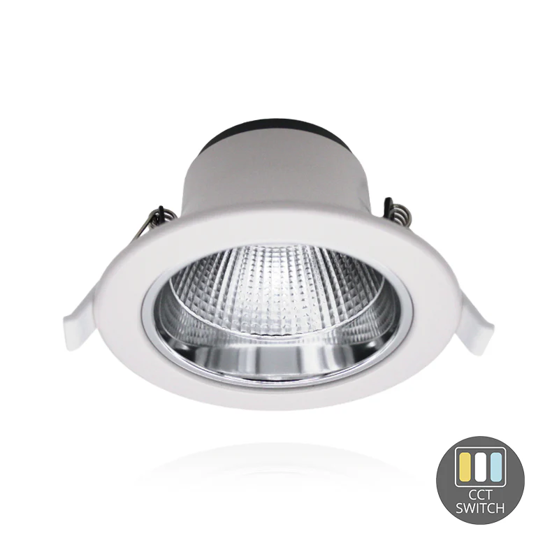LED Downlight Reflector  –  Tri Color – 10 Watt –   Zaagmaat Ø90-108 mm