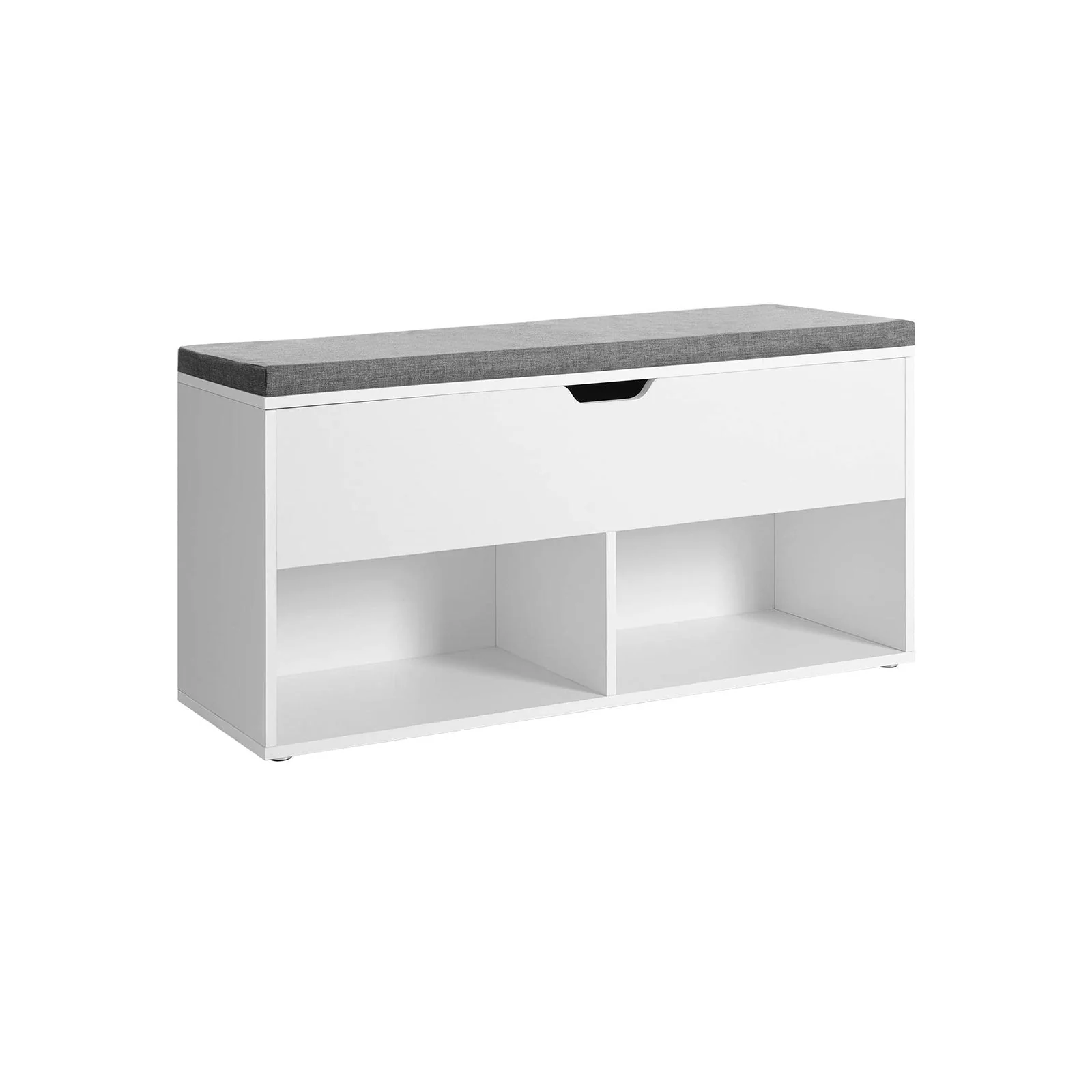 Schoenenbank – Met 2 open vakken – 100 cm lang – Voor accessoires en schoenen