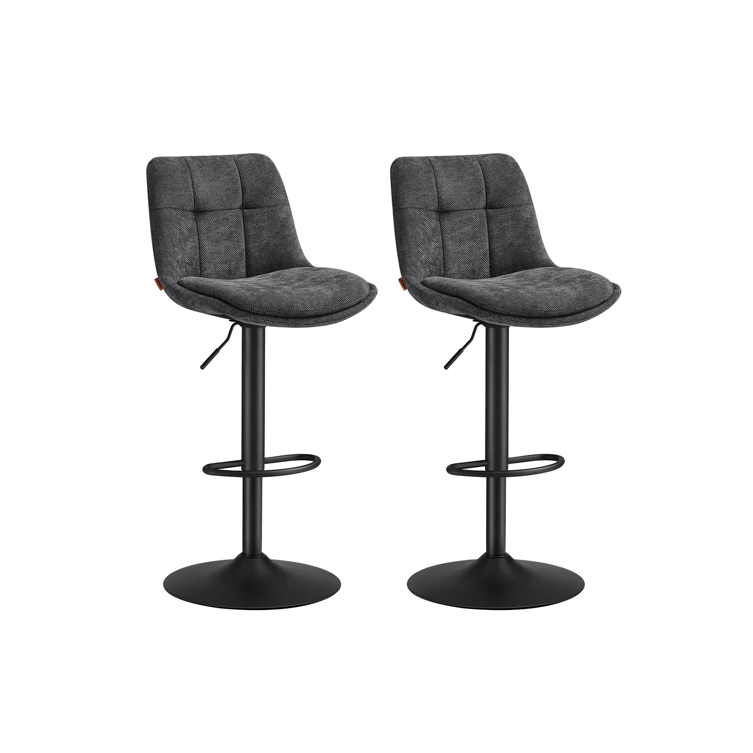 Barkruk – Verstelbaar 63–84 cm – Met rugleuning en voetensteun – Crèmewit