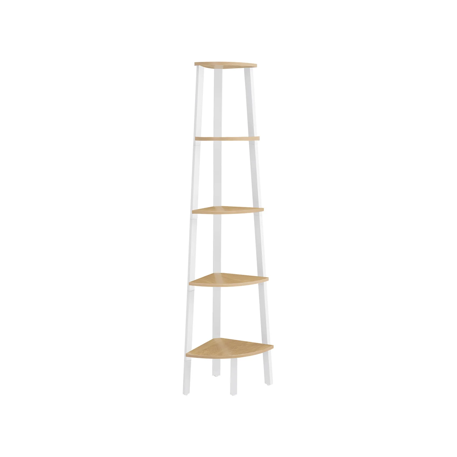 Boekenkast met 4 niveaus – Industrieel ontwerp – 37 x 37 x 159 cm – Met kantelbeveiliging