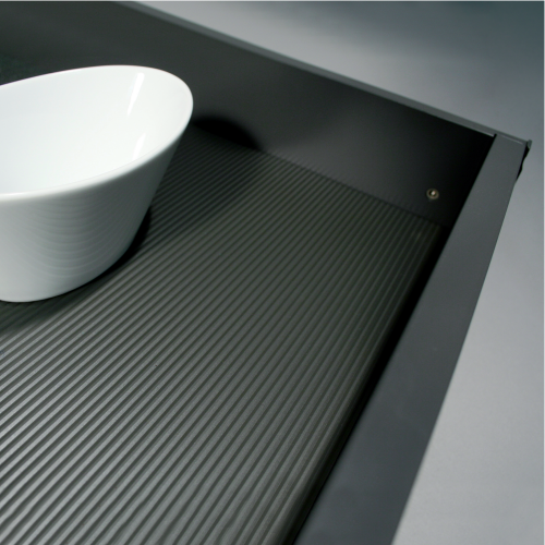 Antislipmat Modern Line, kleur grijs, 474 x 2000 mm