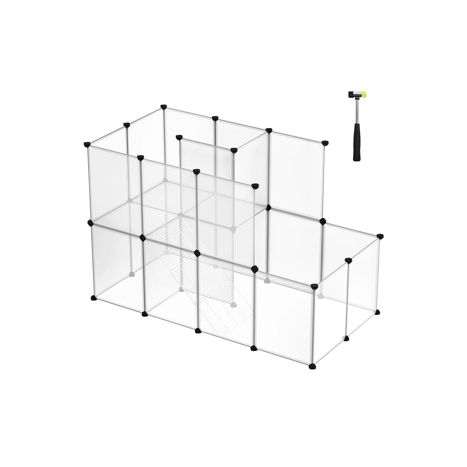 Dierenkooi – Modulaire loopkast voor knaagdieren – Transparant