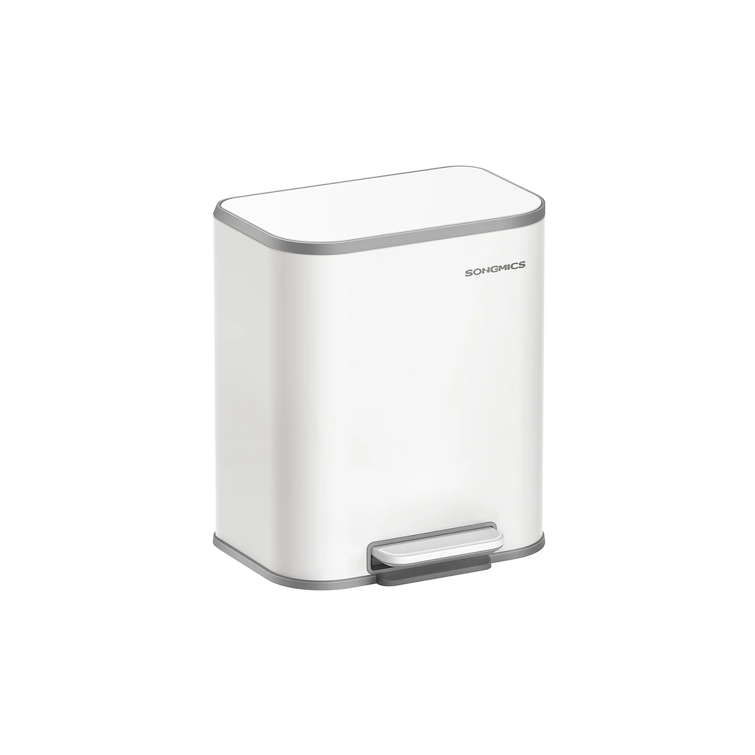 Prullenbak – 20 liter – Met geruisloze sluiting – Inclusief binnenemmer – Compact ontwerp