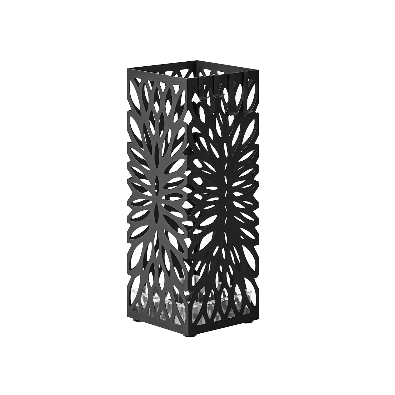 Paraplubak – met 4 haken – staal – zwart