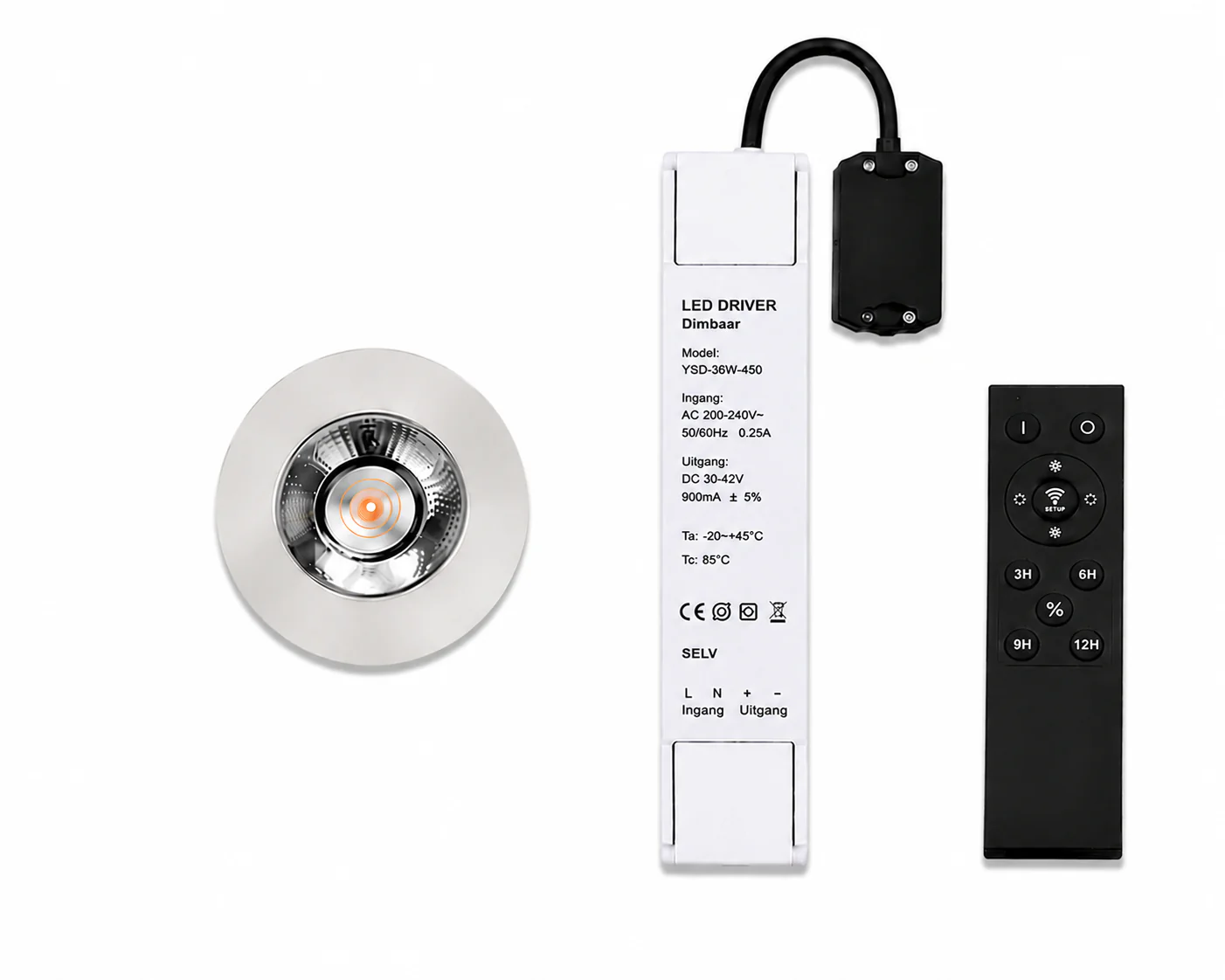 LED Dimbare Meubelspots | kastspots | wandplankspots | Zilver