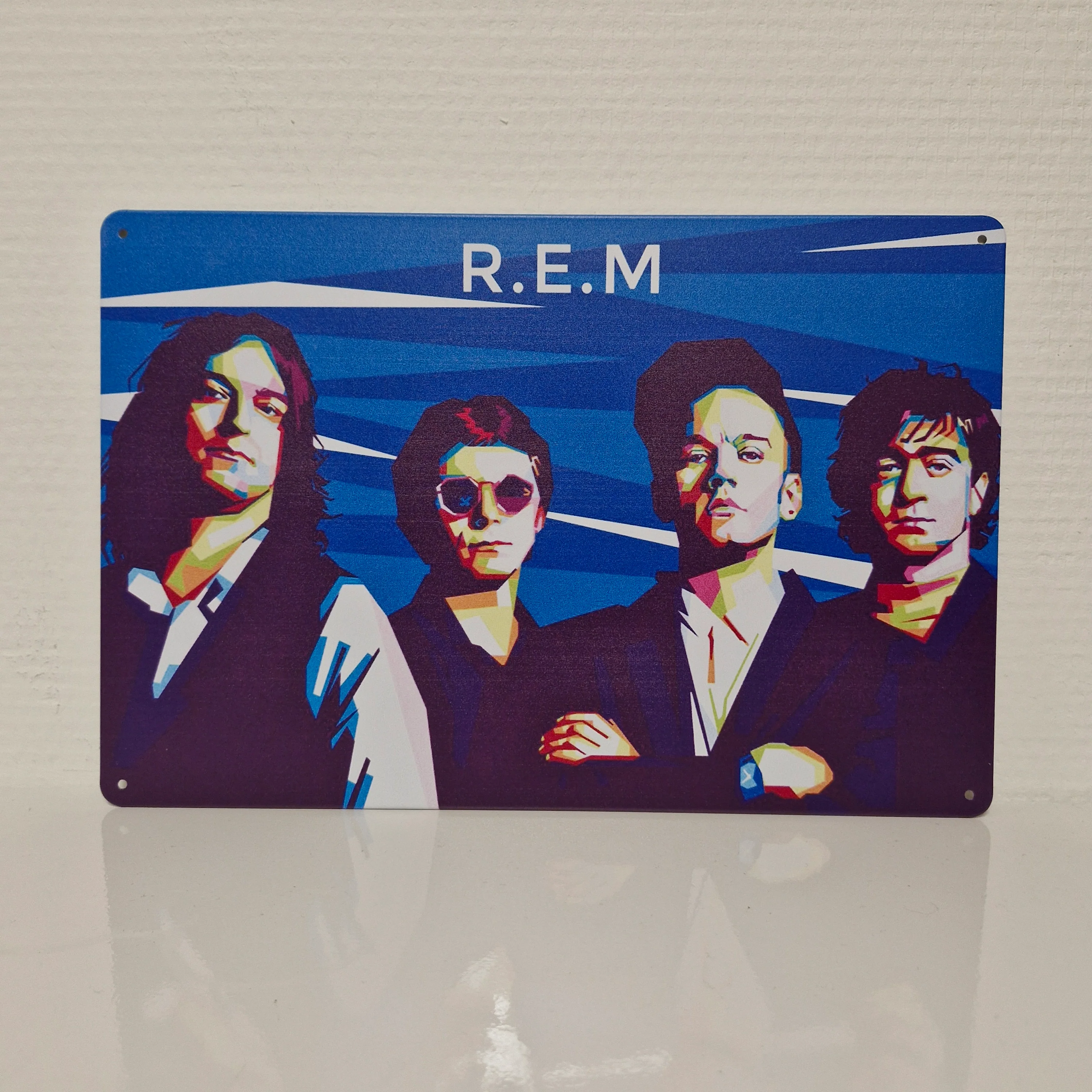 Metalen Wandbord – R.E.M.
