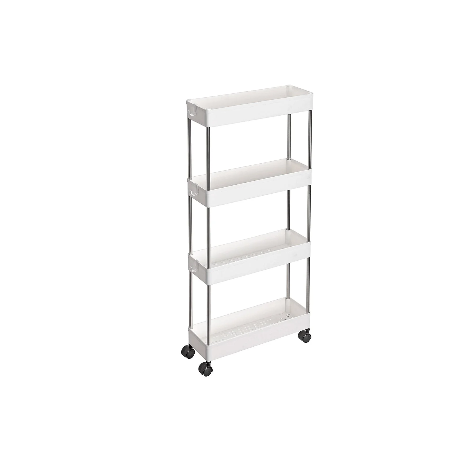 Keukenwagen – 4 niveaus – Op wielen – Wit