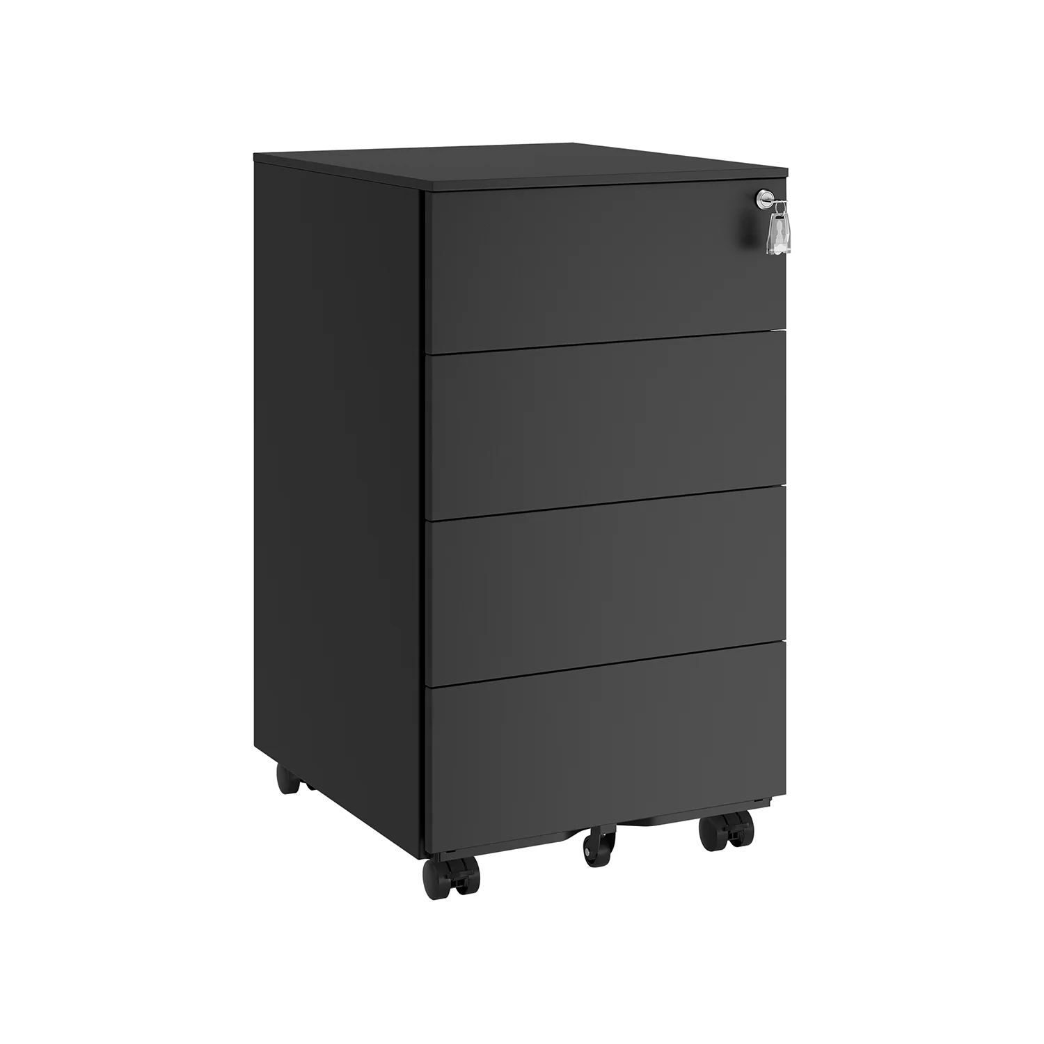 Archiefkast met 4 lades – 15 kg draagvermogen per lade – Met 5 wielen