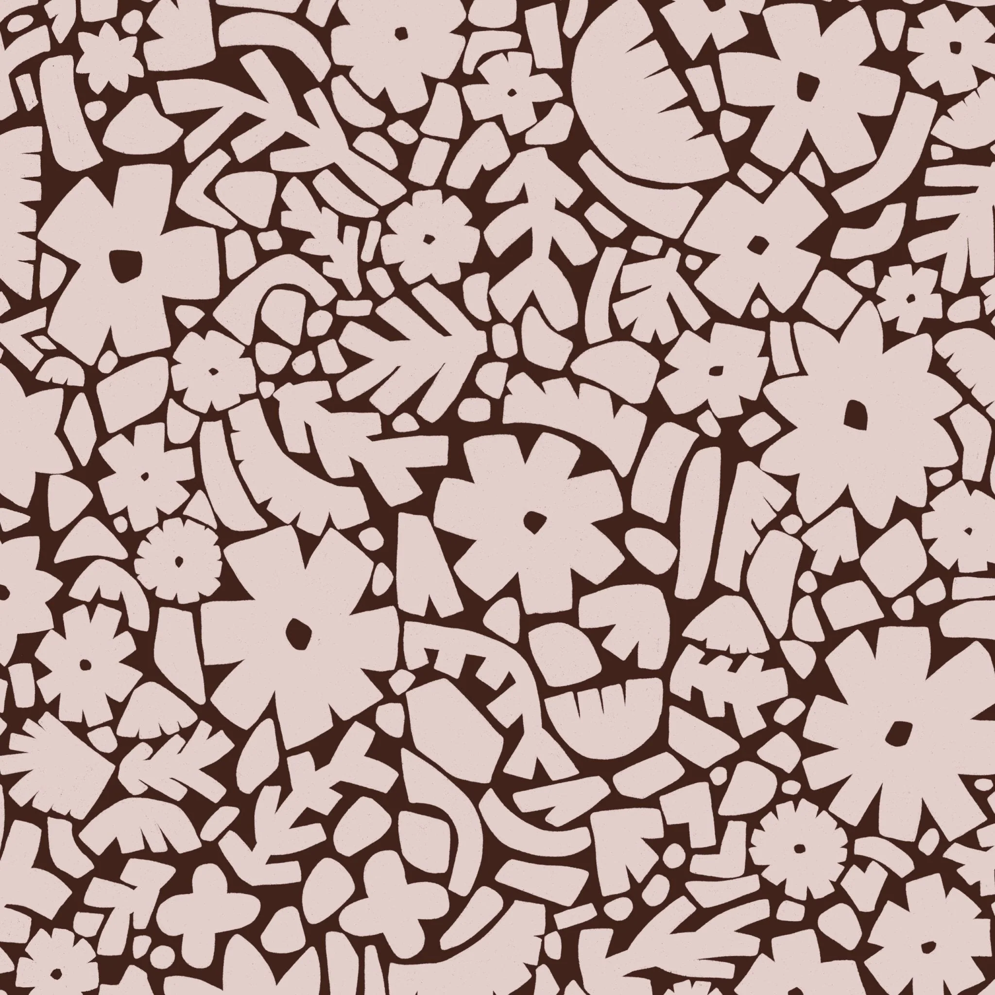 Behang Meet Me at the Wall – Flowerfield Brown – Naturel Noord 270cm