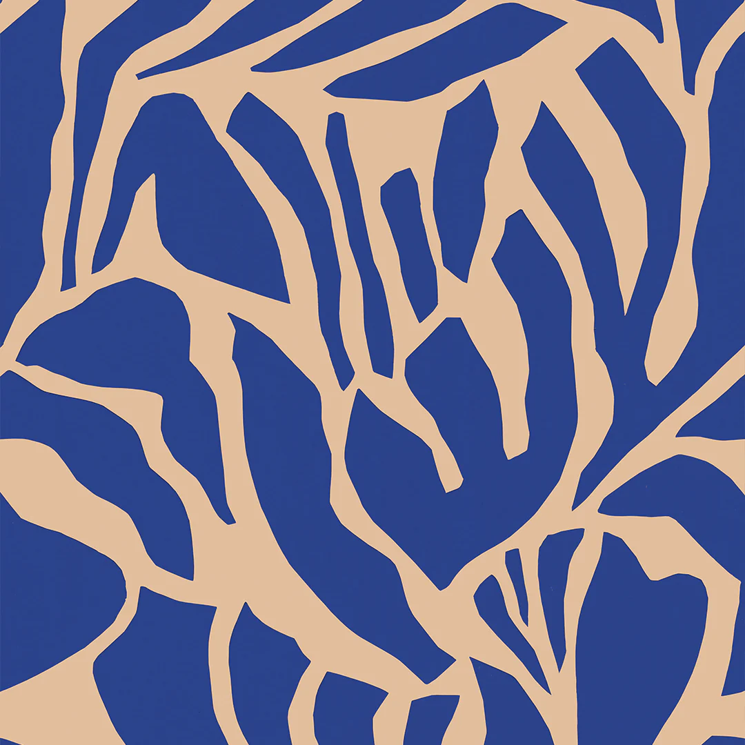 Meet Me at the Wall Behang Flow Blues – Sabine van Vessem Meet Me at the Wall Behang Flow Blues – Sabine van Vessem