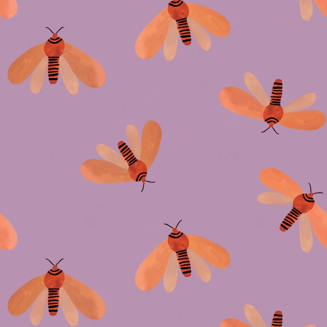 Behang Meet Me at the Wall – Moth Spring – Aniek Bartels