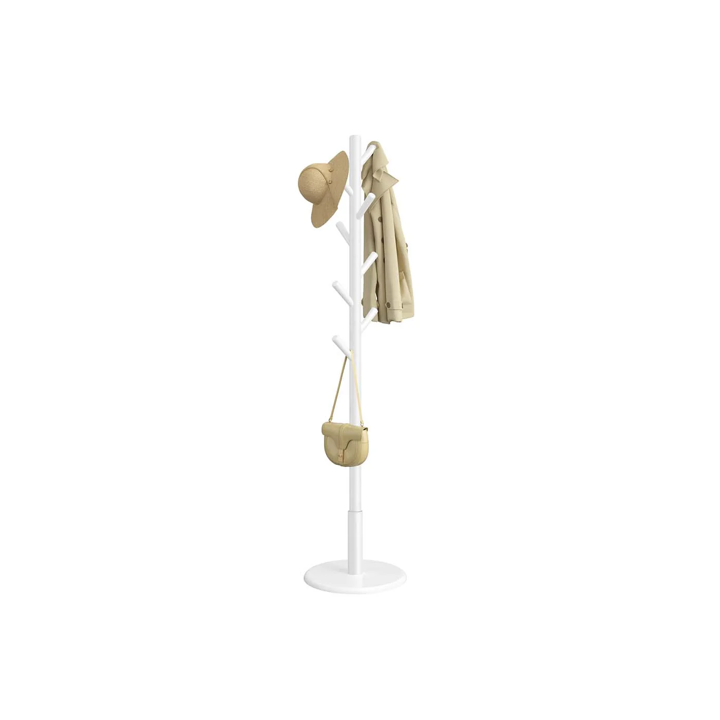 Garderobekast met haken – Wolkenwit – 40 kg draagvermogen – 3 planken
