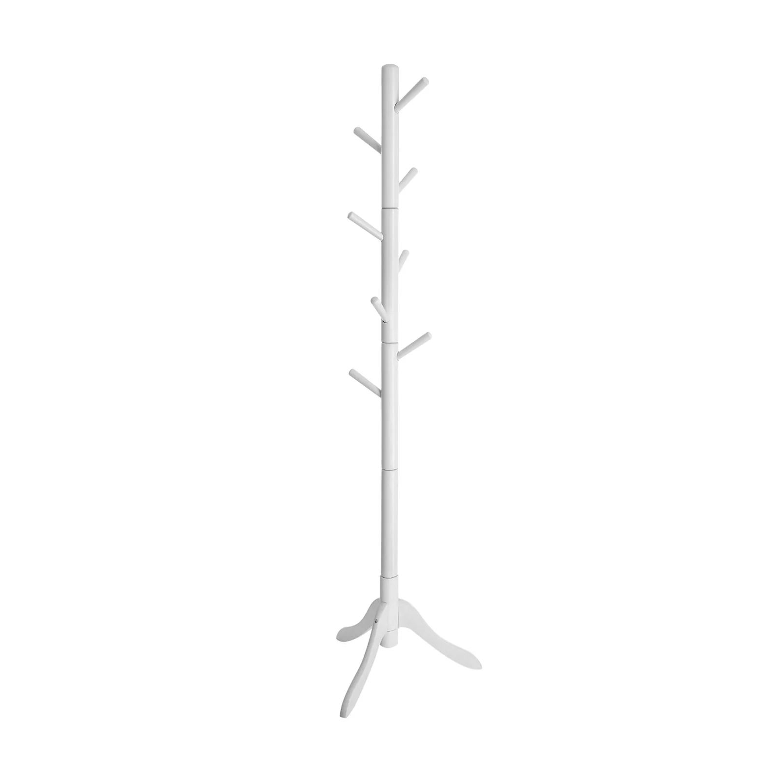 Kapstok – Houten constructie – 8 haken – Walnootkleurig