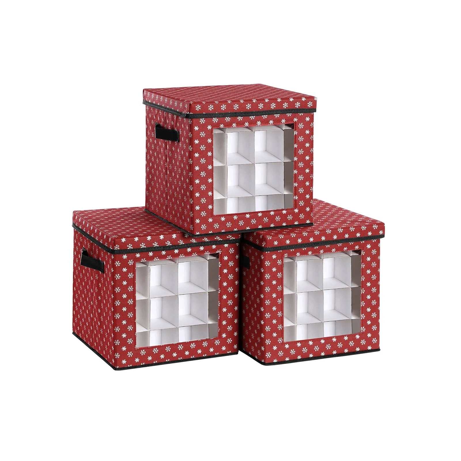 Opbergdozen – Vouwbaar met scheidingswanden – Rood