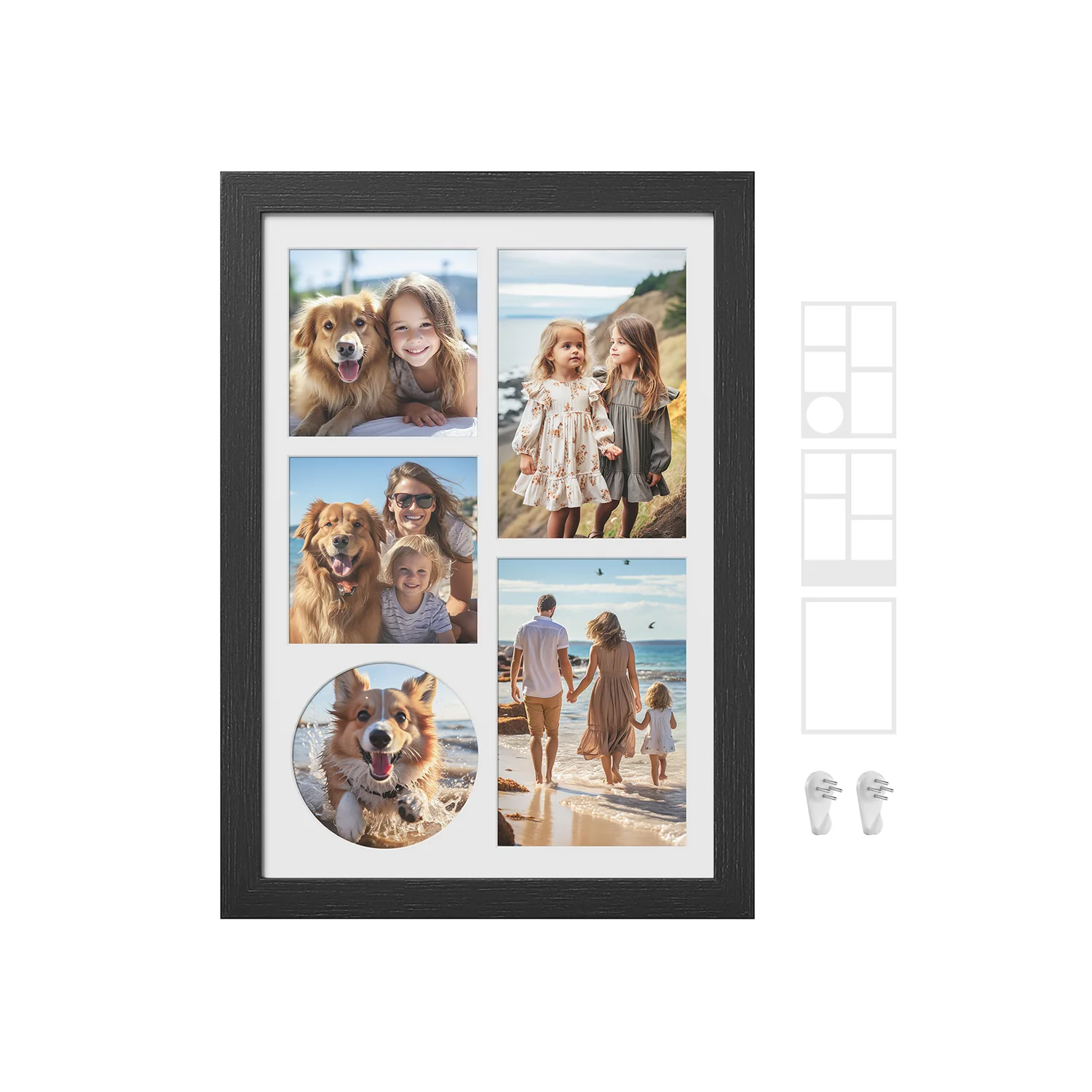 Fotolijst – A4 voor meerdere foto’s – aszwart