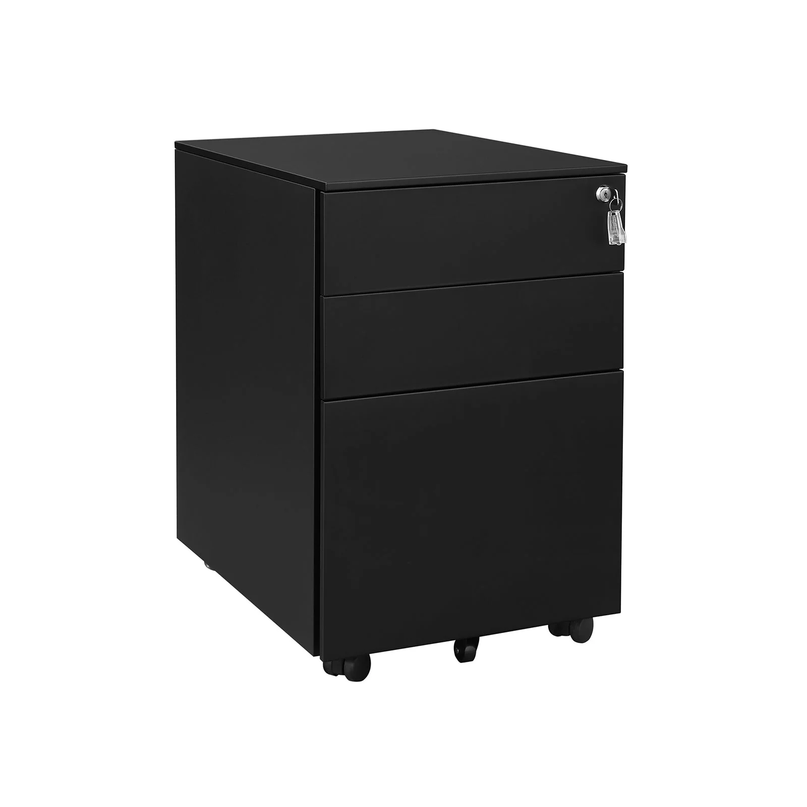 Archiefkast 39 x 52 x 60 cm – 3 lades – Tot 20 kg draagvermogen – Met wielen