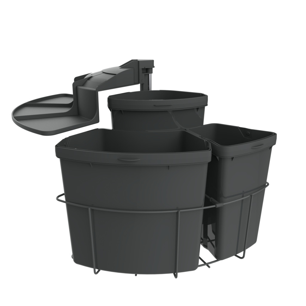 Cabbi® 3, Systeem voor afvalinzameling, antraciet