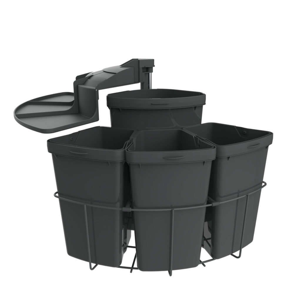 Cabbi® 4, Systeem voor afvalinzameling, antraciet