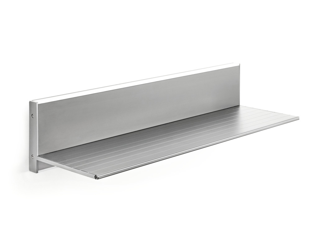 Liente LED wandbord, Reksysteem, L 1200 mm, roestvrij staalkleurig
