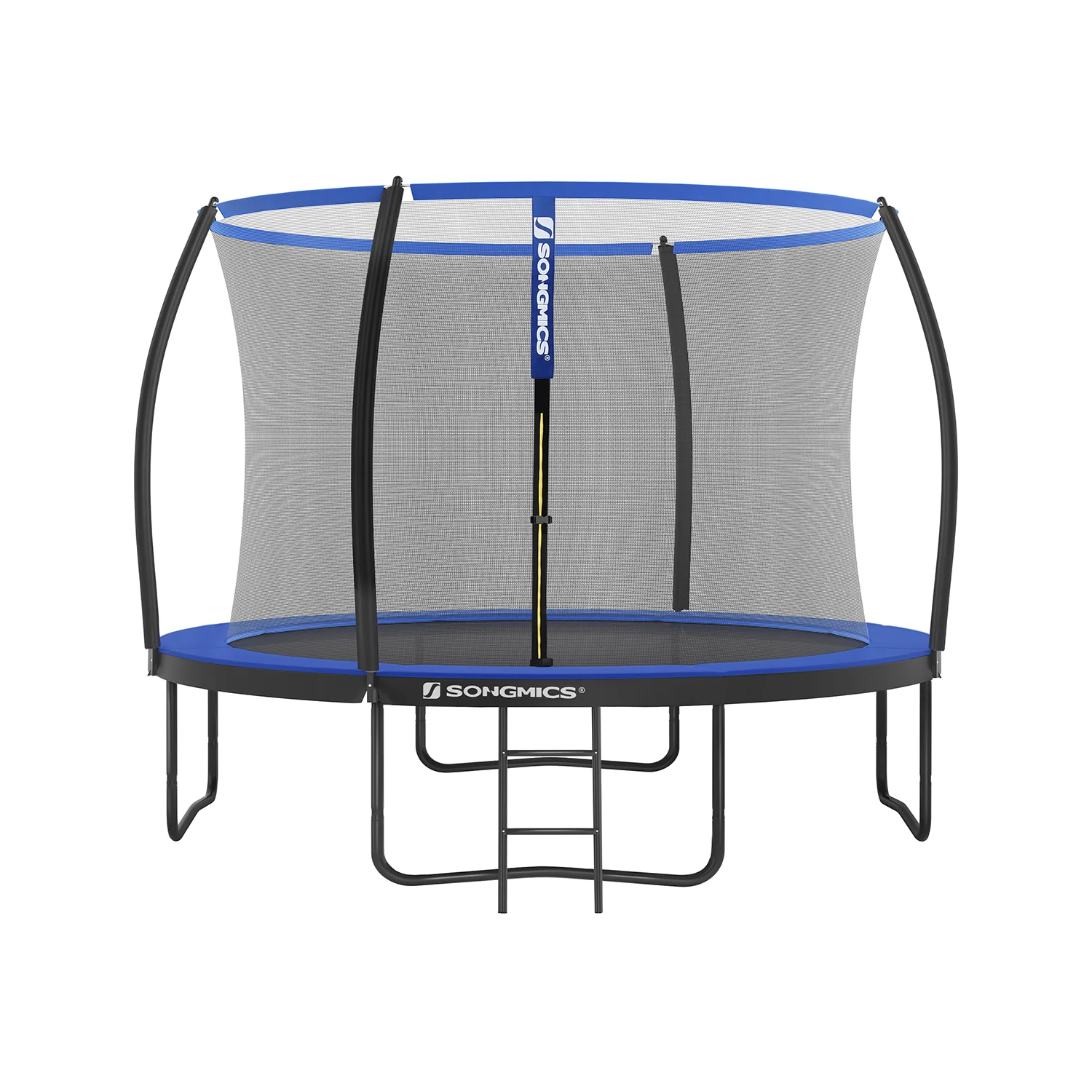Tuintrampoline – Ø 305 cm – Veiligheidsnet – Zwart-Blauw