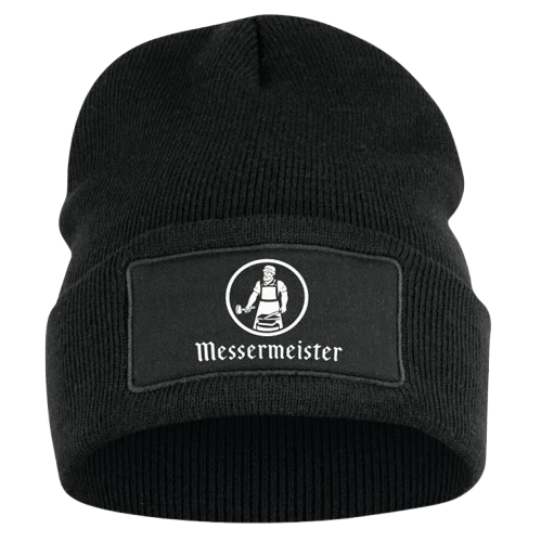 MESSERMEISTER – BEANIE – MUTS met logo kleur zwart – one size – style “Hubert Patch”