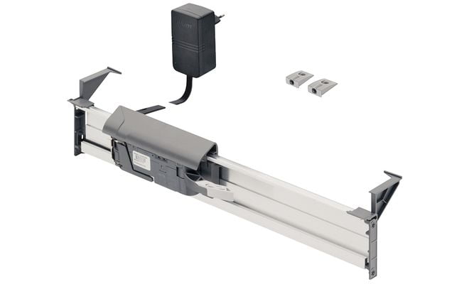 Blum SERVO DRIVE Uno hangende lade (ladegeleiders halverwege kast)