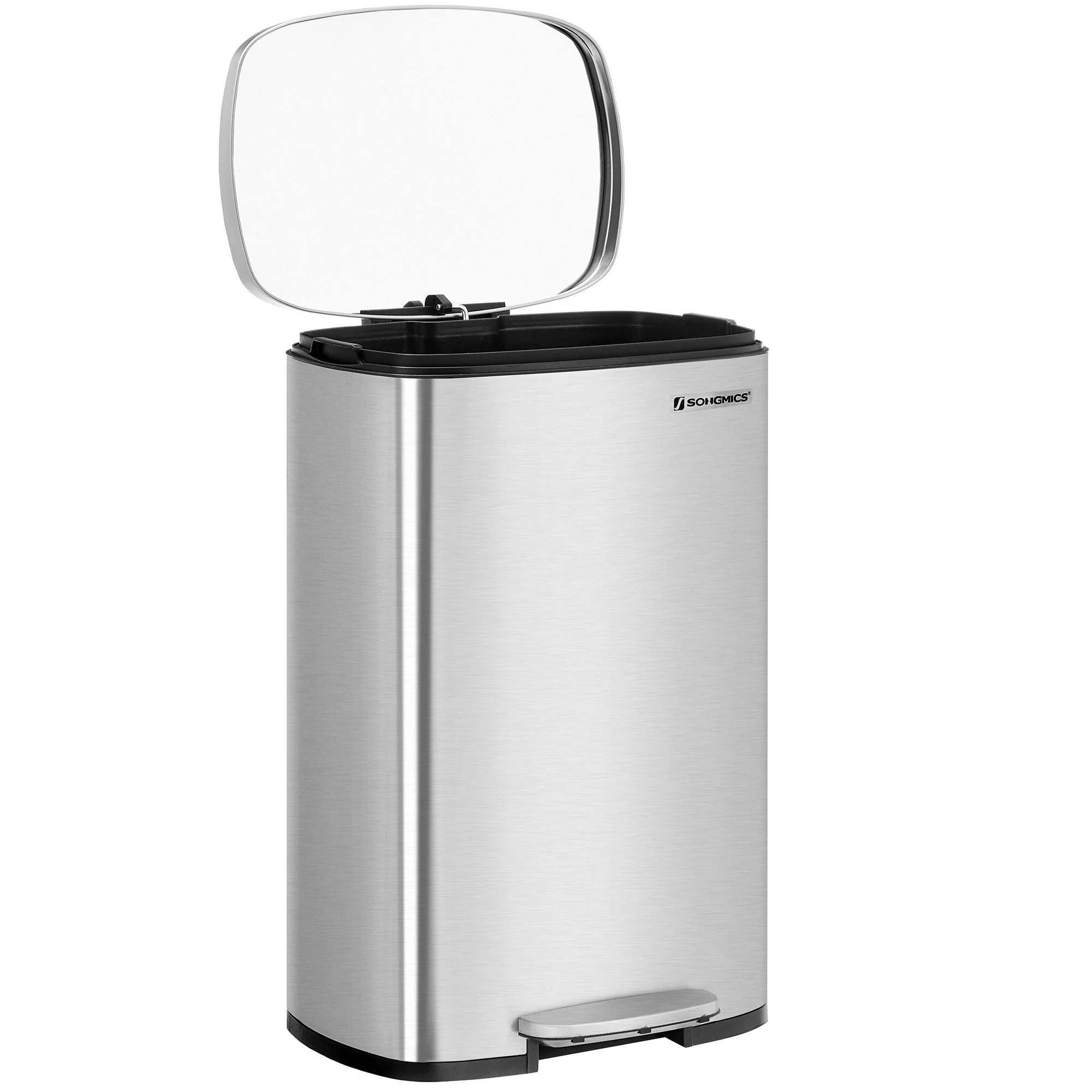 Prullenbak – 50 L – Met uitneembare emmer – Zacht sluitend deksel – Elegante uitstraling