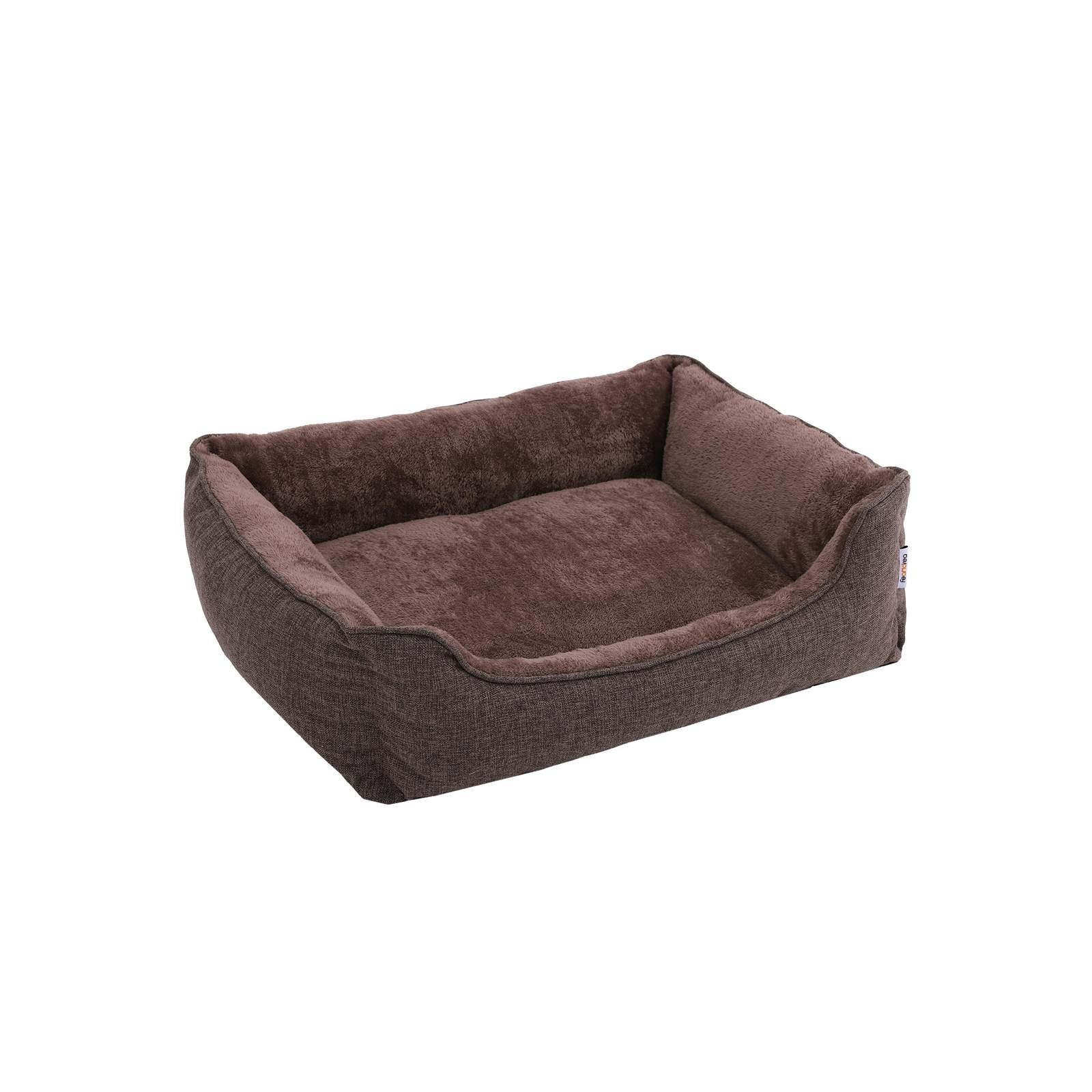 Hondenmand – luxe pluche – bruin