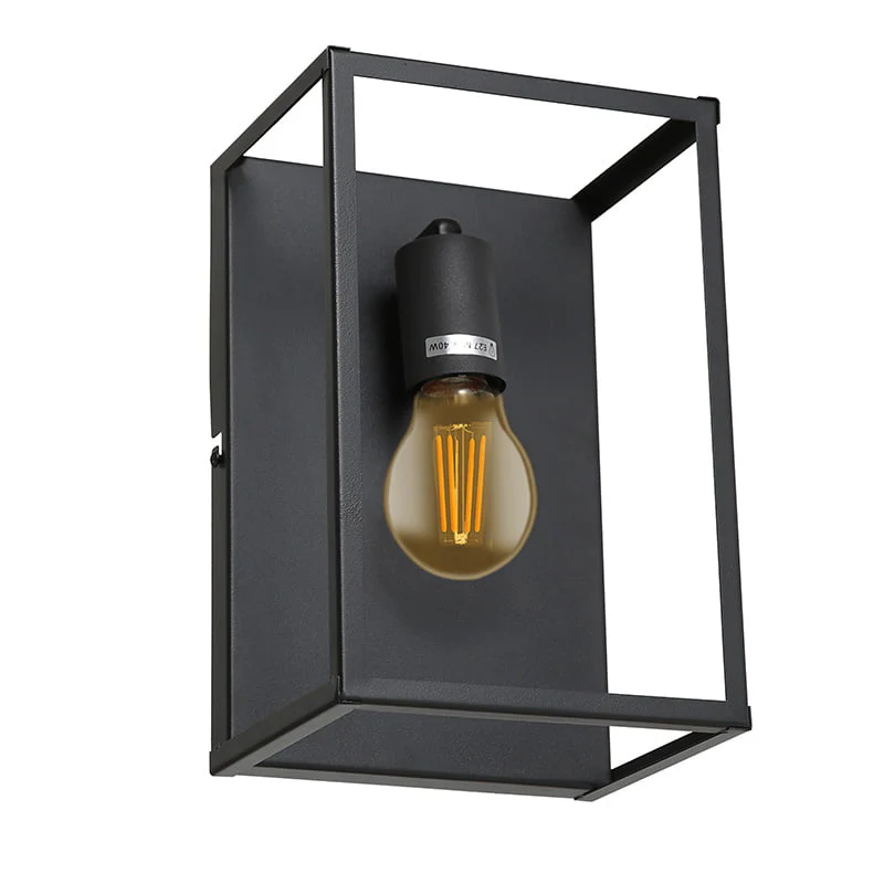 Wandlampen slaapkamer zwart | Incl.Lichtbron | Trendy Design | 4W | Dimbaar