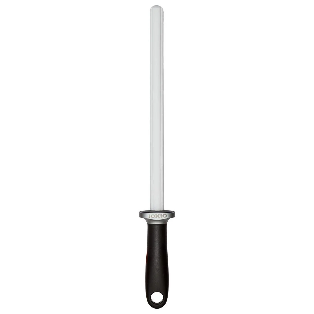 IOXIO aanzetstaal rond keramisch korrel 1000, lengte 26cm zwart kunststof heft