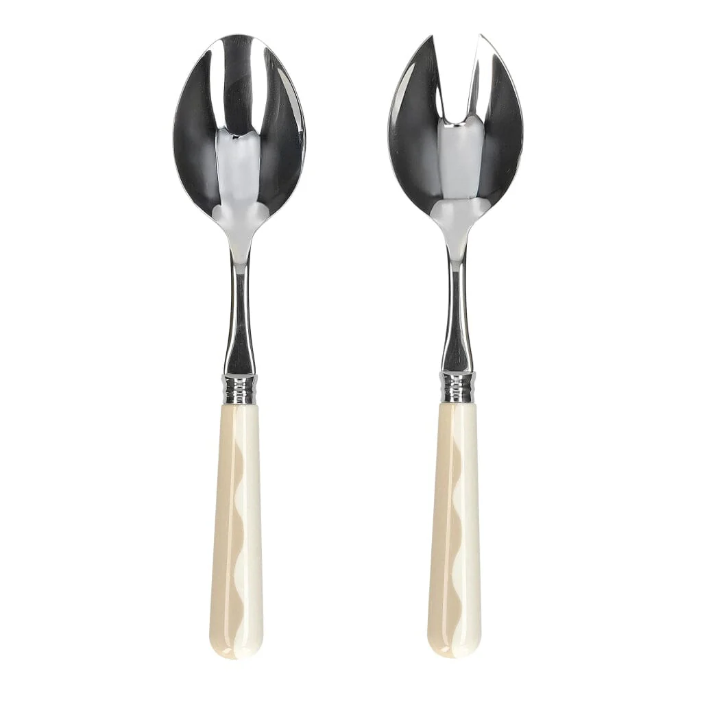 Addison Ross – Salad cutlery Wave – Cappuccino & White