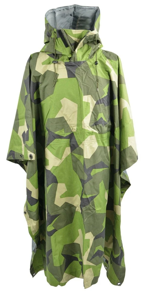 Ale-Tex 3-laags legerstijl waterdichte regenponcho cape ptf membraan m90 camo