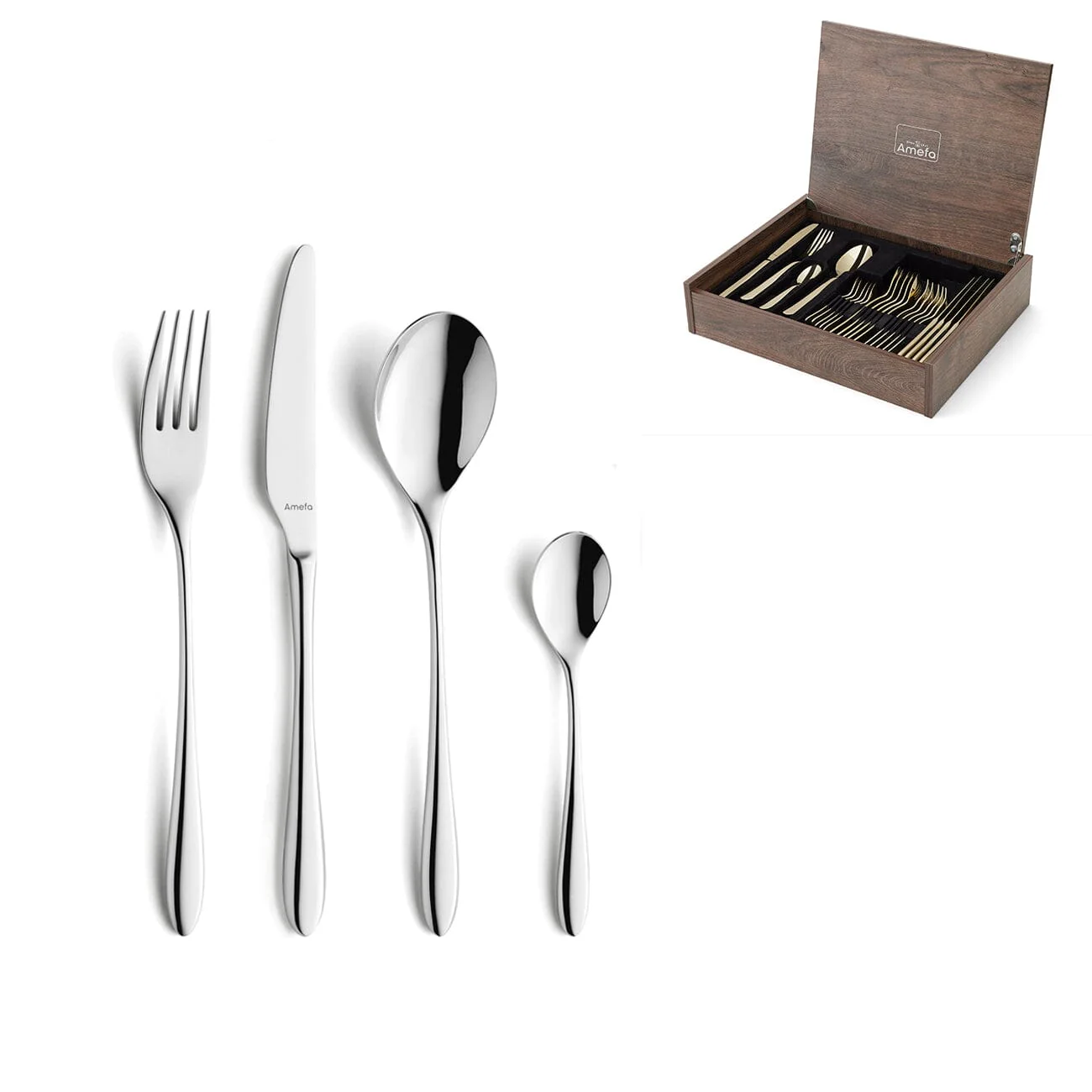 Amefa – Cuba 24-Piece Cutlery Set 6 Persons High Gloss – in luxury box