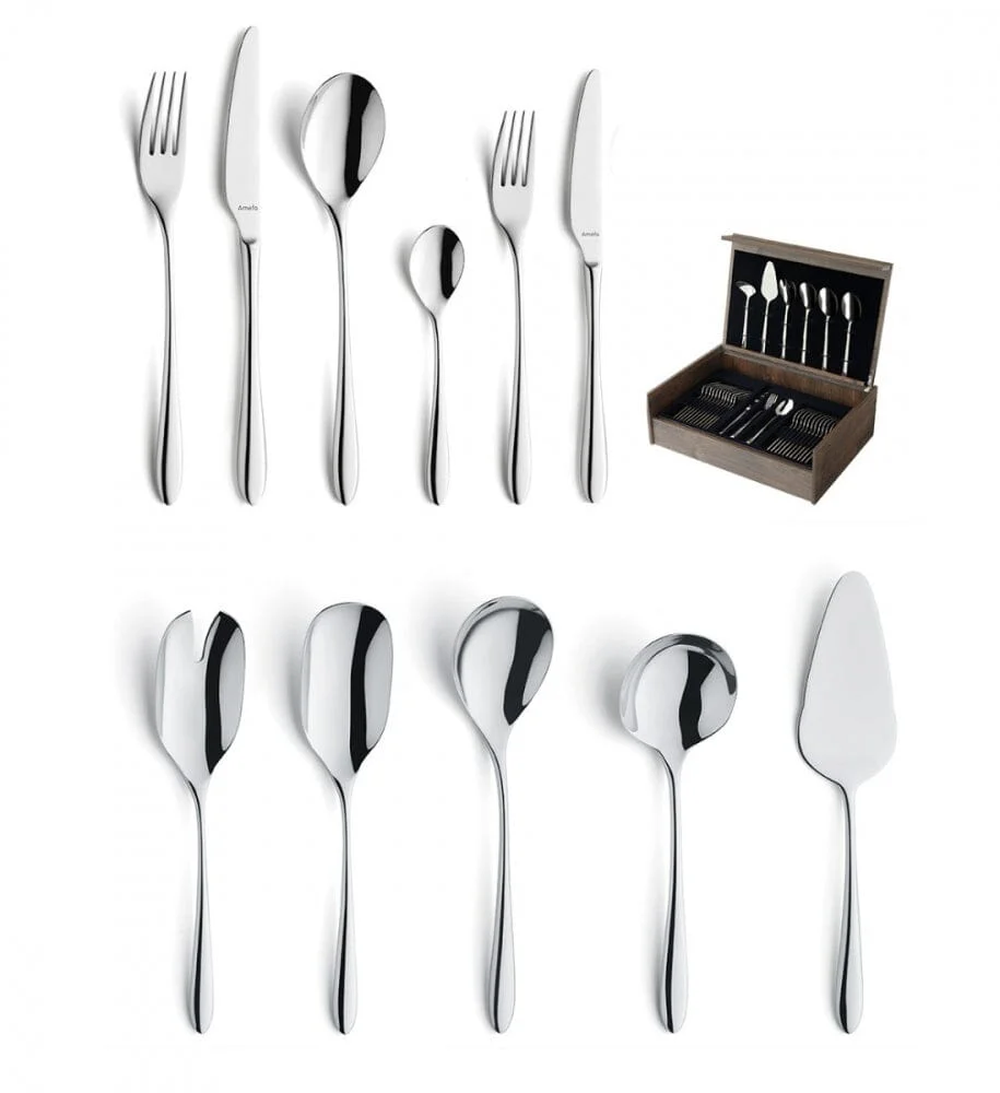 Amefa – Cuba 78-piece Cutlery Set 12 People – Silver