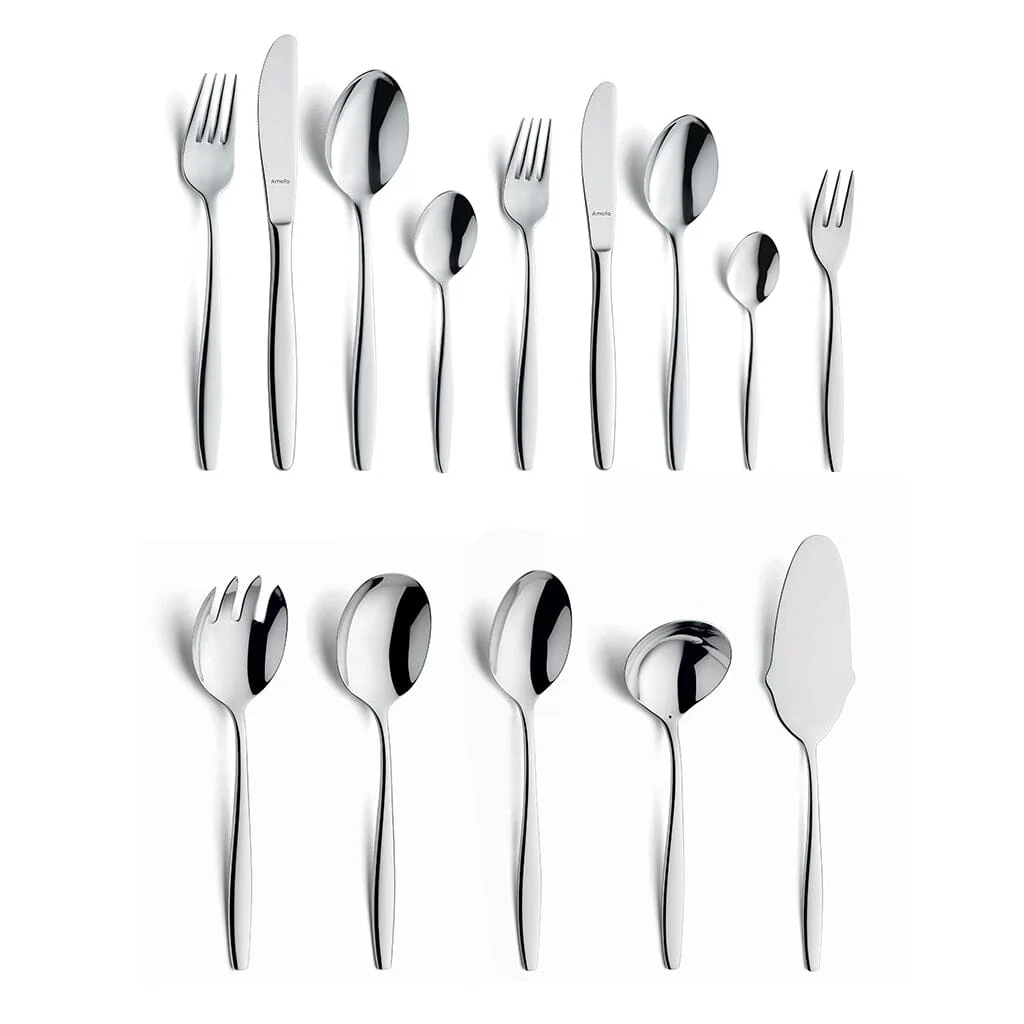 Amefa – Florence 60-piece Cutlery Set 6 Persons High Gloss – Silver