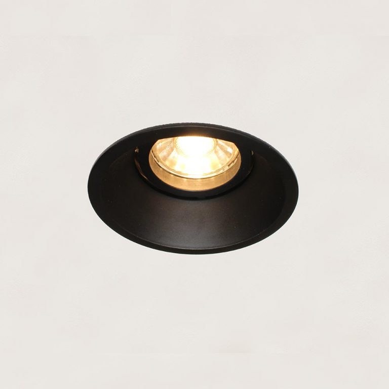 Candice zwart GU10 inbouwspot rond