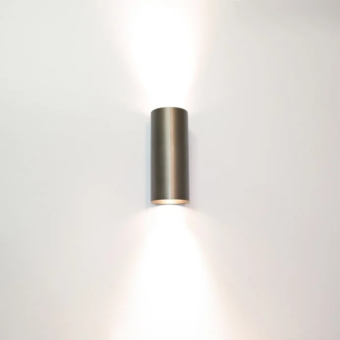 Decoratieve Wandlamp Roulo 2 Gun Metal | GU10 Dimbaar. IP20