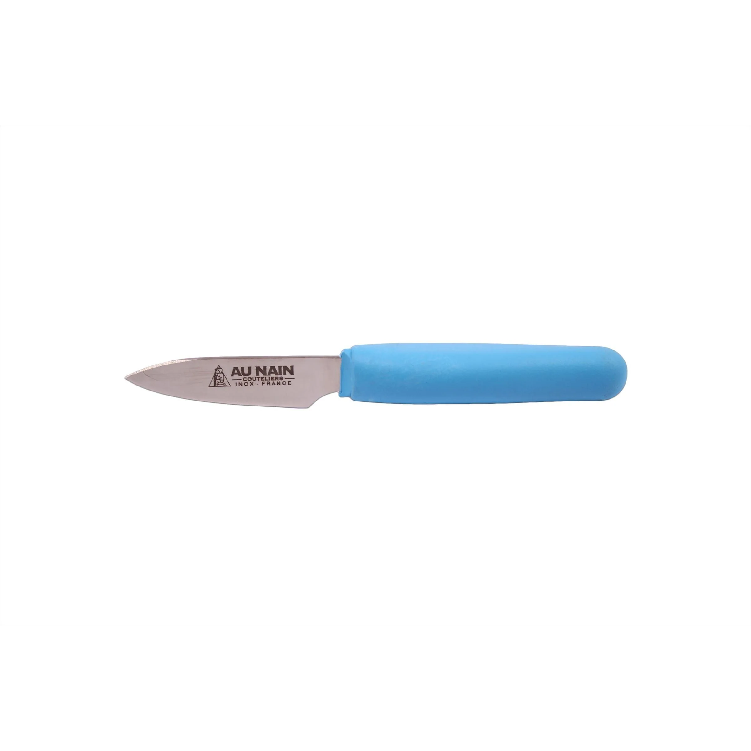 AU NAIN oestermes 16cm ergonomisch rvs lemmet en blauw HACCP kunststof heft L/R handig