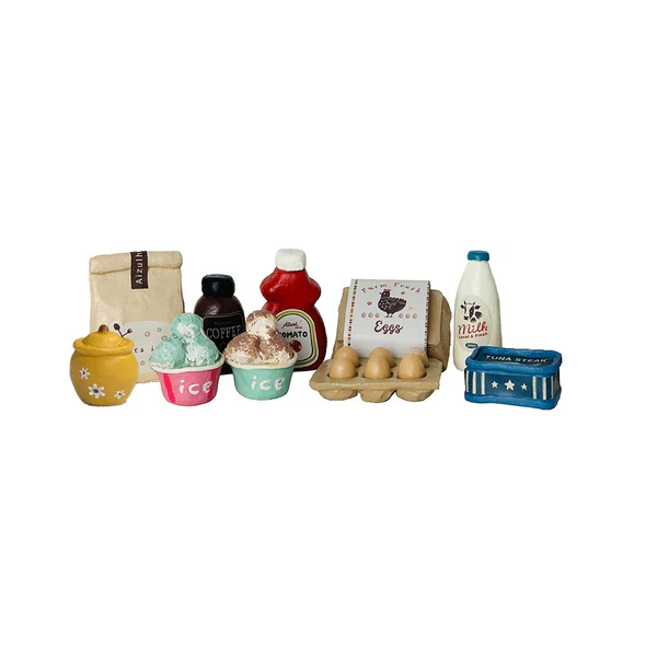 Aizulhomey – Miniatuur boodschappen in doos.