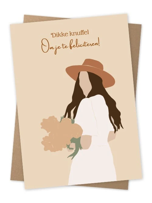 Jots | Wenskaart dikke knuffel om je te feliciteren
