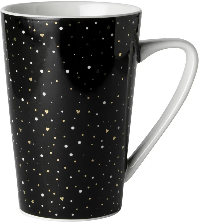 Bliss Beker XL Zwart Glitter 43 cl.
