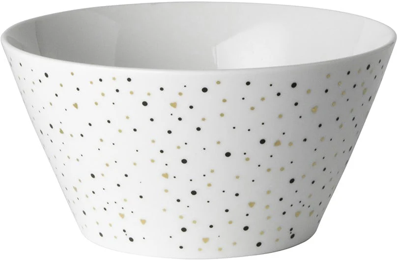 Bliss Kom 14 cm Wit Glitter
