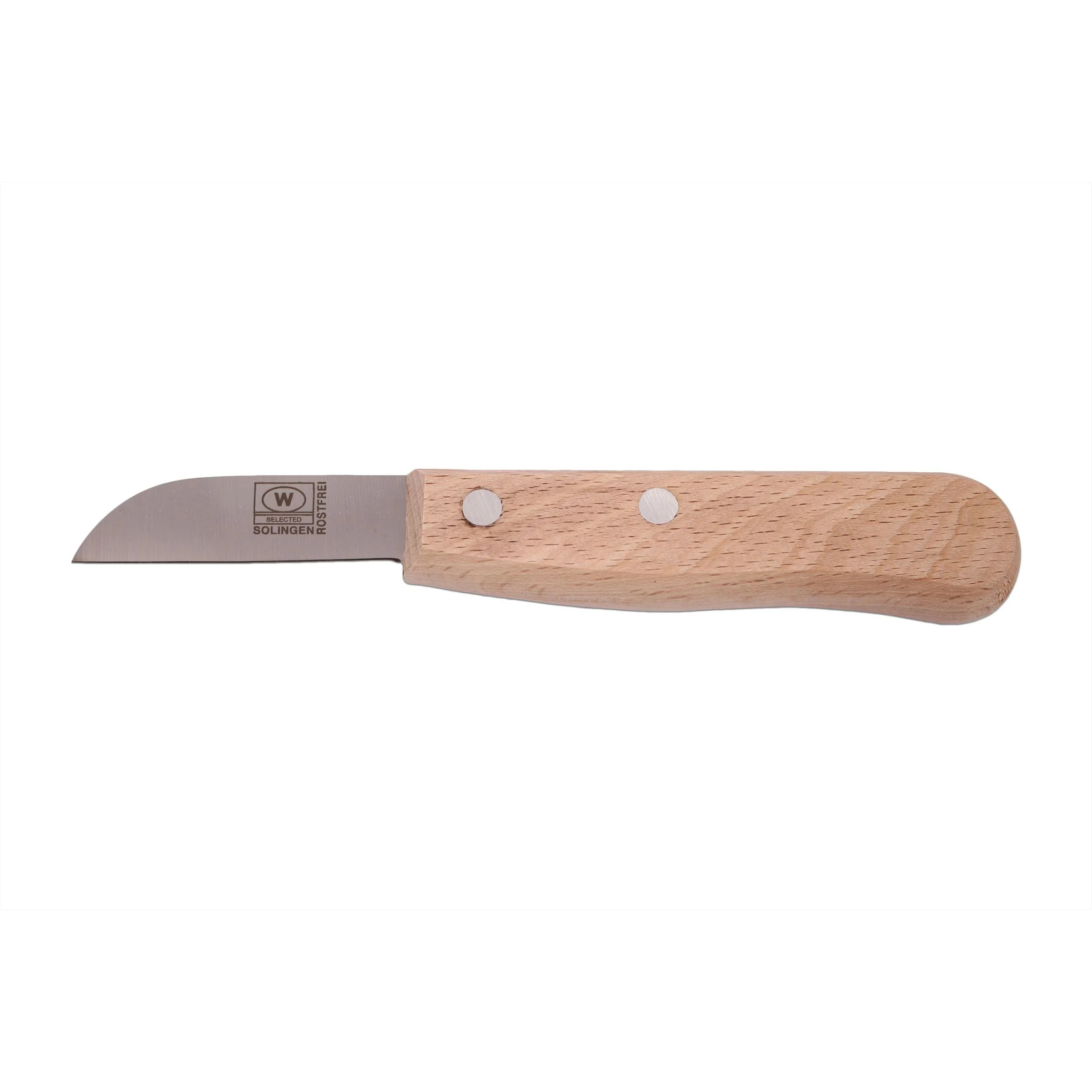 W-SELECTED® Boet-mes lemmet 6,5cm en houten roodbeuken heft W-SELECTED® Boet-mes lemmet 6,5cm en houten roodbeuken heft