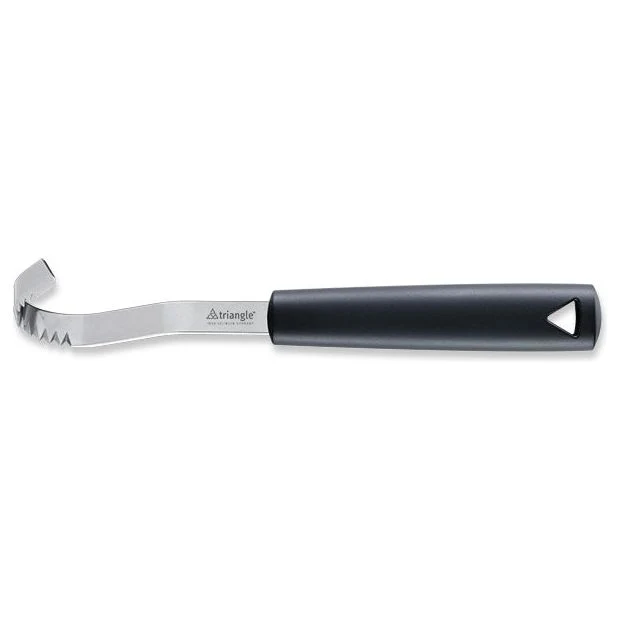 TRIANGLE roestvrijstalen professionele boterkruller 18,7cm – roomboter – margarine – met zwart kunststof handvat