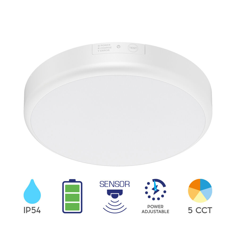 LED Portieklamp incl. bewegingssensor – 10-15-20W – Lichtkleur verstelbaar – Nood functie