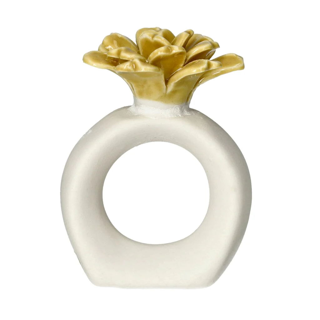 BYON – Napkin Ring Water Lily – Yellow