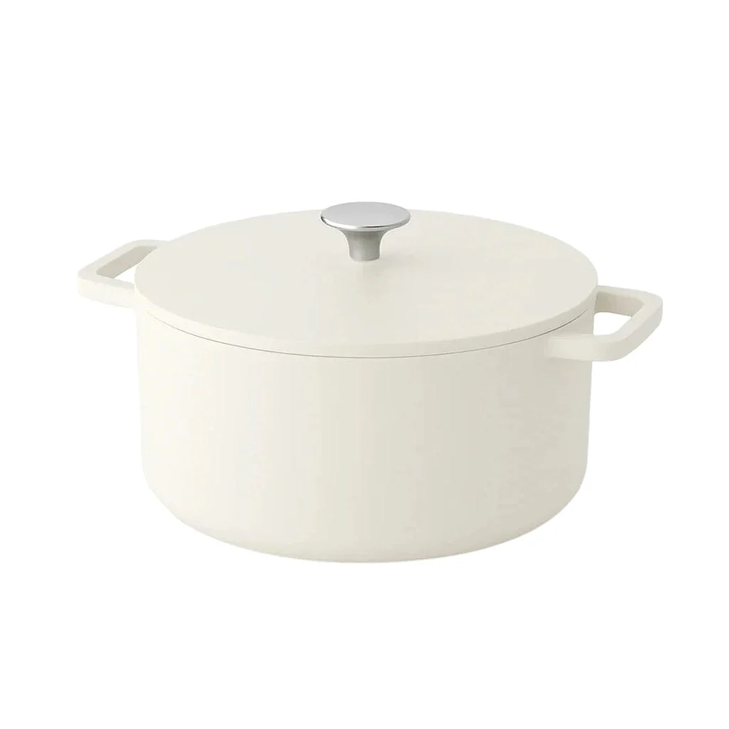 Cook & Pan – Go Ivory Cast Iron Frying Pan 24 cm – 4 liters