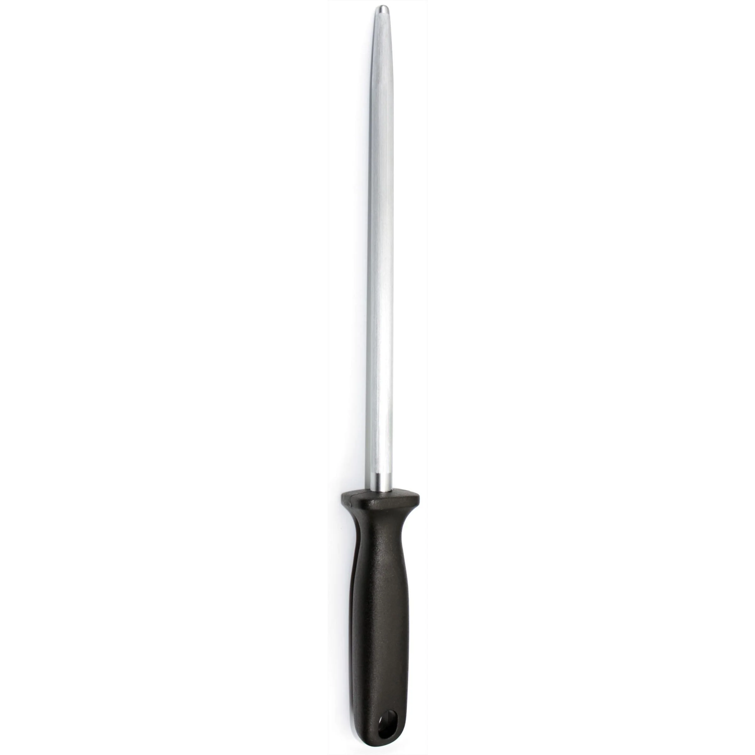 COUTEAUX aanzetstaal van Chroom-Vanadium staal slijp-lengte 23cm zwart kunststof heft